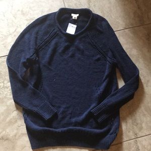 J crew sweater navy
